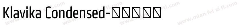 Klavika Condensed字体转换